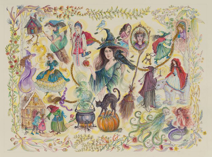 2026 conference art (Witches in Fairy Tales) by Cassandra Kavanagh